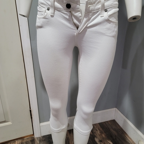 All white Paige cropped jeans - Picture 4 of 4